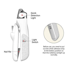Load image into Gallery viewer, Professional LED Pet Nail Clipper and Nail File with Bright LED Light Safe and Easy Trimming for Cats and Dogs Essential Pet Care Tool to Avoid Over Cutting Perfect Grooming Accessory for Home Use,Suitable for cats and small dogs
