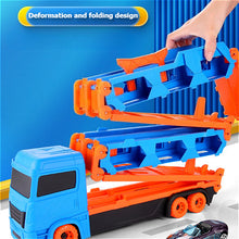 Load image into Gallery viewer, Large Car Transporter Truck Folding Track Racing Vehicle Kids Competitive Games Storage Alloy Car Boy Toy Children,Novel Gift,Christmas present
