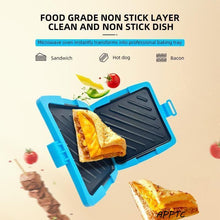 Load image into Gallery viewer, Silicone Sandwich Maker for Microwave Quick Even Cooking Dishwasher Safe Durable Kitchen Tool Practical Gift for Home Use,Breakfast Sandwich Grill

