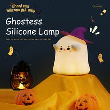 Load image into Gallery viewer, Cute Ghost Design Silicone Night Light,Creative Night Light(USB Rechargeable), Dimmable Decorative Lamp for Home Bedroom Living Room,bedside lamp,lamps bedroom,nightlight,Gift,lamp
