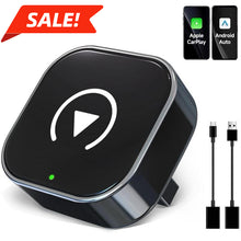 Load image into Gallery viewer, 2025 pgraded Wireless CarPlay Adapter,Effortlessly Convert Wired to Wireless CarPlay,Suitable for cars with carplay,Compatible with iPhone iOS 10+ &amp; Android Auto,Mini&amp;Stable Car Play Wireless Adapter portable screen head unit converter adapter,Gift
