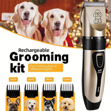 Load image into Gallery viewer, 【HOT】Electric Dog Clippers, Rechargeable Cordless Low Noise Hair Clipper Set with Accessories for Dogs, Cats, Horses &amp; Other Pets – Professional Pet Grooming Clippers for Thick Coats,Gift,Christmas
