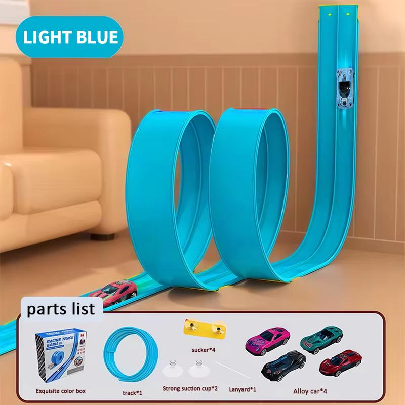 Large Car Transporter Truck Folding Track Racing Vehicle Kids Competitive Games Storage Alloy Car Boy Toy Children,Novel Gift,Christmas present