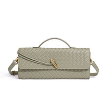 Load image into Gallery viewer, 【跨境专供】小众编织单肩法棍包时尚横款手拿包百搭女士斜跨包
