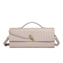 Load image into Gallery viewer, 【跨境专供】小众编织单肩法棍包时尚横款手拿包百搭女士斜跨包

