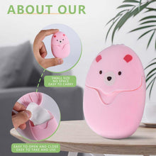 Load image into Gallery viewer, 6 Boxes (300 Sheets) Mini Disposable PortableTravel Paper Hand Soap Sheets for OutdoorCamping Hiking,Good product for tarvel,Essential items for children at school
