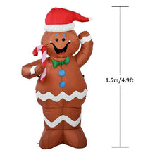 Load image into Gallery viewer, Christmas Gingerbread Man Inflatable LED Glowing Decoration Party Holiday DIY Prop Xmas New Year Lantern Yard Art Decor Supplies,Party gifts,Christmas present
