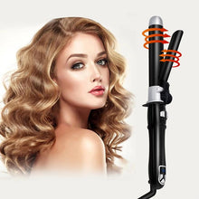 Load image into Gallery viewer, Automatic Rotating Hair Curler, hair waver, 28MM Self Curling Wand Iron with LCD Display 100-230℃, Instant Heat Ionic Curling Iron, Comfort Hair Styling Tool for Home &amp; Salon Use, Hairdressing Tool for Gifts, for Beach Waves Pink
