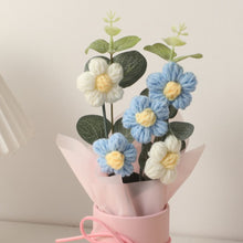 Load image into Gallery viewer, 【Gifts for girls】Crochet Flower Bouquet with Gift Box, 1 Set Handcrafted Crochet Flower Bouquet with Gift Box, Perfect for Birthdays, Anniversary Gifts, Decor,Christmas
