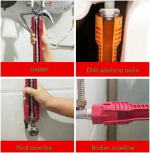 Load image into Gallery viewer, 8 in1 Multifunction Faucet Wrench Water Pipe Tap Spanner Bath Sink Installer UK
