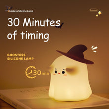 Load image into Gallery viewer, Cute Ghost Design Silicone Night Light,Creative Night Light(USB Rechargeable), Dimmable Decorative Lamp for Home Bedroom Living Room,bedside lamp,lamps bedroom,nightlight
