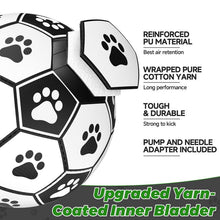 Load image into Gallery viewer, Durable Dog Soccer Ball with 9 Grab Tabs for Outdoor &amp; Water Play, Perfect Gift for Pets,Herding Ball for Dogs,Get your dog in on the Halloweenfun with a dog soccer ball

