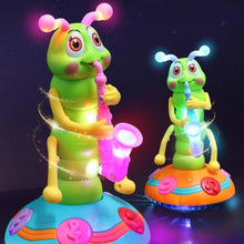 Load image into Gallery viewer, Cute Caterpillar Design Saxophone Toy, 1 Box Electric Singing &amp; Dancing Insect Toy, Musical Instrument Toy for Kids, Birthday Gift,For children
