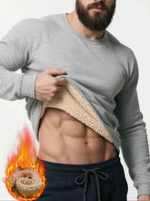 Load image into Gallery viewer, Men&#39;s Thermal Warm Sweater, Loose Long Sleeves, Ribbed Cuffs &amp; Hem, Thick Winter Casual Wear for Men, Ideal for Cold Weather Outdoor Wear
