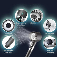 Load image into Gallery viewer, High Pressure Ion Shower Head with Built in Filter Turbo Charger and Adjustable Spray Modes Handheld Powerful Shower Head
