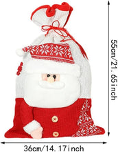 Load image into Gallery viewer, Christmas Drawstring Gift Bag Xmas Gift Bag Large Pouch Storage Sack Xmas Candy Bag Gift Wrapping Bag for Party Favors Sweet
