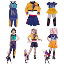 Load image into Gallery viewer, Kids Kpopp Demon Hunters Rumi Zoey Mira Cosplay Huntrix Costume For Girls Clothes Stage Idol Roleplay Halloween Carnival Suit Girls Halloween Costume Dress
