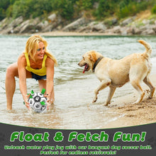 Load image into Gallery viewer, Durable Dog Soccer Ball with 9 Grab Tabs for Outdoor &amp; Water Play, Perfect Gift for Pets,Herding Ball for Dogs,Get your dog in on the Halloweenfun with a dog soccer ball
