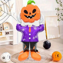 Load image into Gallery viewer, Halloween Balloon Halloween Tree Shaped Aluminum Foil BalloonsSet, 9 Pieces Large Assembly Party Decorations,Outdoor Mall Decoration Supplie
