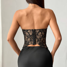 Load image into Gallery viewer, Bandeau Structured Detail Corset Top
