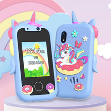 Load image into Gallery viewer, Cute Unicorn Design Toy Phone with Camera Cartoon Multifunctional Kids Phone Toy with Lanyard Fun Pretend Play Camera Toy for Toddlers Boys and Girls Kawaii Birthday Gift Idea for Children Perfect for Creative Play and Imaginative Learning,Christmas,Gift
