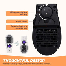 Load image into Gallery viewer, Portable Heater Electric Heater Plug-in Room Heater Home Appliance Heating Furnace Mini Radiator Remote Heating 500W
