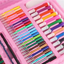 Load image into Gallery viewer, Draw the dream~208pc Deluxe Quality Portable Pink Colouring Art Set in case with Colouring Pencils Painting Set for Boys and Girls,Gift,Christmas
