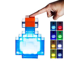 Load image into Gallery viewer, Potion Bottle Design LED Table Lamp, 8 Light Color Changing Night Light, Novelty Lighting for Bedroom, Desk, Living Room, Game Gift, Led Effects Rechargeable
