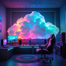 Load image into Gallery viewer, Thunder Cloud Lamp - USB-Powered RGB Music Sync Light with APP/Voice Control, DIY Hanging Decor for Bedroom Gaming Setup, Atmosphere Light (Includes Remote)
