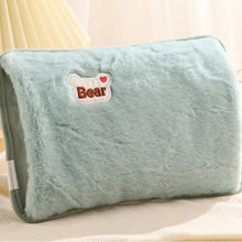 Load image into Gallery viewer, Electric Hot Water Bottle with Soft lambls wool,Rechargeable Water Bottle(UK plug), Explosion-proof charger,Reducing Muscle Back and Menstrual Pain,Gift for girlls,For home&amp;office,wenter,Christmas Gift,Hand warmer,heater,
