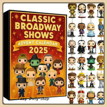 Load image into Gallery viewer, 【NEW】Classic Broadway Shows Advent Calendar 2025, 24 Days Musical Character Collectibles Countdown Calendars Acrylic Flat 2D Pendant Advent Calendar Creative Decor Gifts for Halloween &amp; Christmas,GIft,hot

