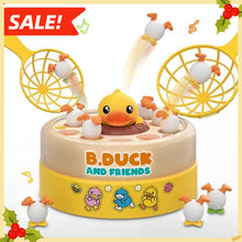Load image into Gallery viewer, Cute Duck Board Game Toy Set with Music, Includes Rotating Game Board, Nets, Eggs, Stickers, Perfect Gift for Kids Aged 3+,Christmas,Gift
