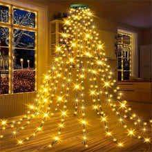 Load image into Gallery viewer, 8-Mode LED Christmas Tree Waterfall Lights with Remote Control Ideal for Christmas Tree Decoration and Hanging Lights,Christmas present,Christmas decorations,Decor
