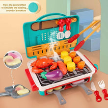 Load image into Gallery viewer, BBQ Grill Toy Set and Fryer Set for Kids - Color Changing Pretend Play, Little Chef Play, Interactive BBQ Toy Set,Gift,Christmas
