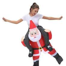 Load image into Gallery viewer, Inflatable Santa Claus Costume, 1 Count Inflatable Santa Cosplay, Blow Up Suit for Holiday Party, Birthday Party, Wedding,  Snowman Inflatable, Christmas Party Accessories
