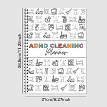 Load image into Gallery viewer, Household Daily Cleaning Schedule Planner, 1 Count Cleaning Checklist Schedule Notebook, Cleaning Planner Notebook, Office Stationery &amp; Supplies
