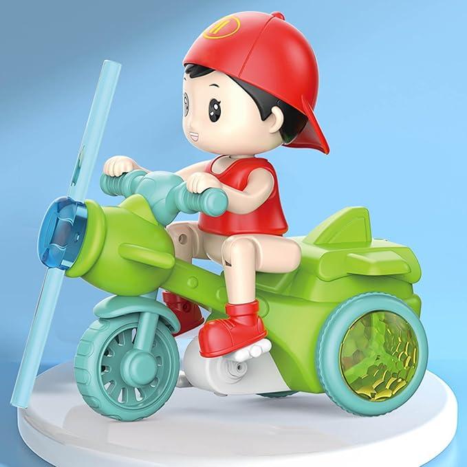 Tricycle Electric 360 Rotation Cartoon Toy Car Music LED Lighting Kids Toy Boy Girl Christmas Gift Electric Tricycle Toy Electric Tricycle Electric Stunt Tricycle 360 Rotation Toy,Gift