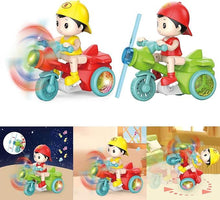 Load image into Gallery viewer, Tricycle Electric 360 Rotation Cartoon Toy Car Music LED Lighting Kids Toy Boy Girl Christmas Gift Electric Tricycle Toy Electric Tricycle Electric Stunt Tricycle 360 Rotation Toy,Gift
