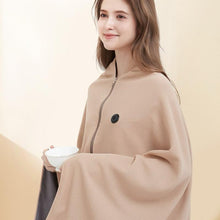 Load image into Gallery viewer, USB rechargeable heating shawl, 3-speed temperature control fast heating blanket, portable heating shawl for office, home, outdoor travel, camping and picnic
