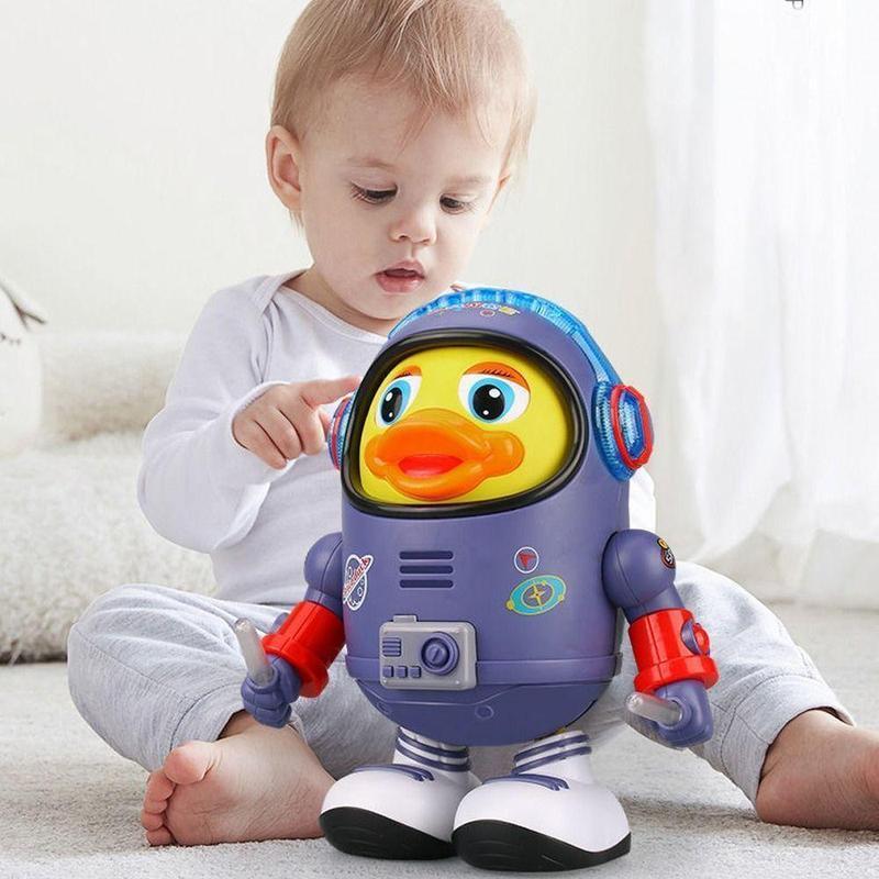 Trending Space Dancing Duck Robot Toy with Music Light and Walking Interactive Sensory Toy for Kids Must Have Birthday Christmas Gift,Christmas,Gift