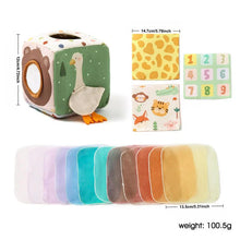 Load image into Gallery viewer, Animal Themed Tissue Box Toy, Colorful Tissue Pulling Toy, Educational Toy for Baby &amp; Toddler, Baby Travel Essentials,For Baby,Gift
