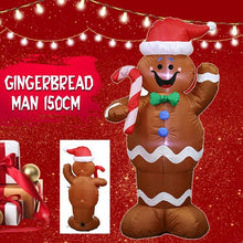 Load image into Gallery viewer, Christmas Gingerbread Man Inflatable LED Glowing Decoration Party Holiday DIY Prop Xmas New Year Lantern Yard Art Decor Supplies,Party gifts,Christmas present
