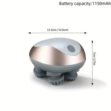 Load image into Gallery viewer, USB Rechargeable Head Massager, Portable Handheld Head Scalp Massager, Multifunctional Pet Hair Massage Tool, Automatic Head Relaxation Tool, Comfort,electric head massager,Travel,For home
