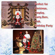 Load image into Gallery viewer, 2025 Inflatable Santa Claus Costume, 1 Count Inflatable Santa Cosplay, Blow Up Suit for Holiday Party, Birthday Party, Wedding,  Snowman Inflatable, Christmas Party Accessories (without Battery)
