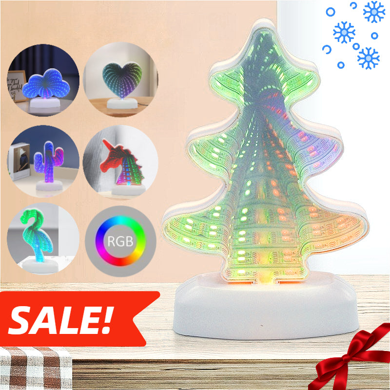 Sensory Infinity Mirror Calming Visual Effect USB Powered ,RGB,Nighting,Lamp,Decor,Christmas gift